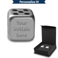 1 oz Engravable Silver Dice 2-Piece Set (New w/Gift Box)