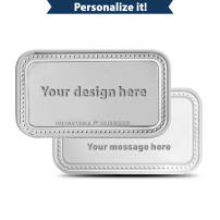 1 oz Design Your Own Engravable Silver Bar (New w/ Gift Box)