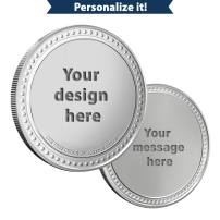 1 oz Design Your Own Engravable Silver Round (New w/ Gift Box)