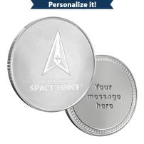 1 oz Silver Engravable Space Force Round (New w/Gift Box)