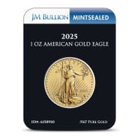 2025 1 oz American Gold Eagle Coin (MintSealed, BU)