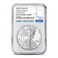 2025-W 1 oz Proof American Silver Eagle Coin NGC PF69 UCAM ER