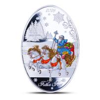 2026 1 oz Proof Colorized Solomon Islands Silver Father Frost Coin (Box + CoA)