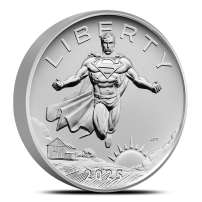 2025 2.5 oz DC Comics Superman American Liberty Silver Medal (Box + CoA)