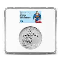 2025 2.5 oz DC Comics Superman American Liberty Silver Medal NGC MS70 (Superman Label)
