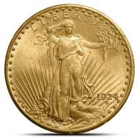 Pre-33 $20 Saint Gaudens Gold Double Eagle Coin (AU)