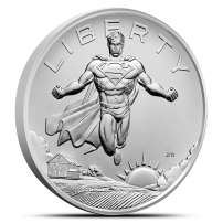 2025 1 oz DC Comics Superman American Liberty Silver Medal (Box + CoA)