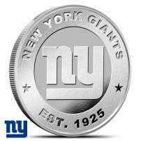 1 oz NFL New York Giants Silver Round (BU)