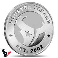 1 oz NFL Houston Texans Silver Round (BU)