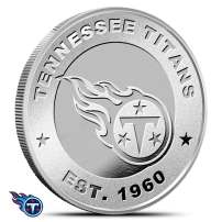 1 oz NFL Tennessee Titans Silver Round (BU)