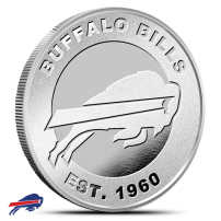 1 oz NFL Buffalo Bills Silver Round (BU)
