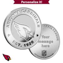 1 oz Engravable NFL Arizona Cardinals Silver Round (New w/ Gift Box)