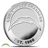 1 oz NFL Los Angeles Chargers Silver Round (BU)