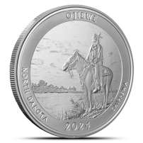 2024 1 oz Proof Native America the Beautiful North Dakota Silver Coin (Box + CoA)