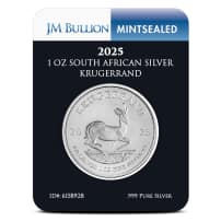 2025 1 oz South African Silver Krugerrand Coin (MintSealed, BU)