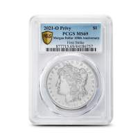 2021 O Privy Morgan Silver Dollar Coin MS69 (PCGS or NGC, Varied Label)