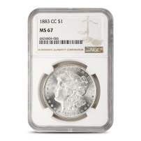 1883-CC Morgan Silver Dollar Coin NGC MS67