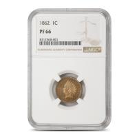1862 Gem Proof Indian Head Cent NGC PR66
