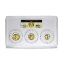 2016-W American Gold 100th Anniversary Centennial 3-Coin Set PCGS MS70 FS