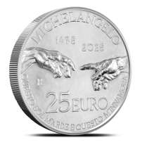 2025 1 Kilo Republic of Italy Silver 550th Anniversary of Michelangelo Coin (BU)