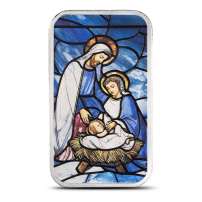 1 oz PAMP Suisse Nativity Silver Bar (Proof-Like, Capsule + Box)