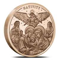 2025 5 oz High Relief Cameroon Copper Nativity Coin (Capsule + CoA)