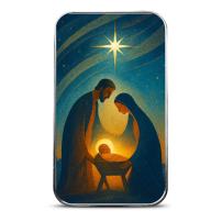 1 oz Colorized Scottsdale O Holy Night Silver Bar (New)