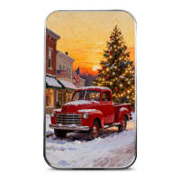 1 oz Colorized Scottsdale Vintage Red Truck Silver Bar (New)