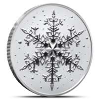1 oz Scottsdale Snowflake Silver Round (New)