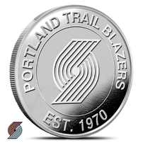 1 oz NBA Portland Trail Blazers Silver Round (BU)