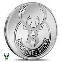 1 oz NBA Milwaukee Bucks Silver Round (BU)
