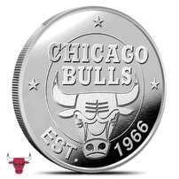 1 oz NBA Chicago Bulls Silver Round (BU)
