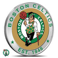 1 oz Colorized NBA Boston Celtics Silver Round (BU)