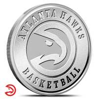 1 oz NBA Atlanta Hawks Silver Round (BU)