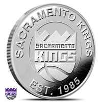 1 oz NBA Sacramento Kings Silver Round (BU)