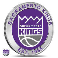 1 oz Colorized NBA Sacramento Kings Silver Round (BU)