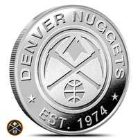 1 oz NBA Denver Nuggets Silver Round (BU)