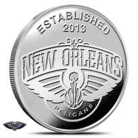 1 oz NBA New Orleans Pelicans Silver Round (BU)
