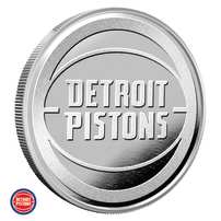 1 oz NBA Detroit Pistons Silver Round (BU)
