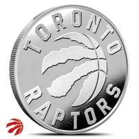 1 oz NBA Toronto Raptors Silver Round (BU)
