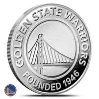 1 oz NBA Golden State Warriors Silver Round (BU)