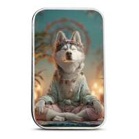 1 oz Colorized The Holy Land Mint Silver Sol Human Dog Bar