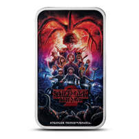 2026 1 oz Colorized Tuvalu Silver Stranger Things Season 2 Rectangular Coin (Box + CoA)