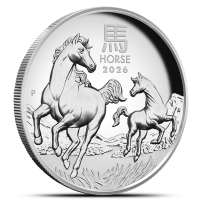 2026 1 oz Proof Australian Silver Lunar Horse Coin (High Relief)