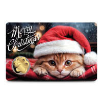 1/1000 oz Republic of Chad Gold Cats Merry Christmas Coin (In Card)