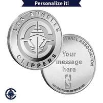 1 oz Engravable NBA Los Angeles Clippers Silver Round (New w/ Gift Box)