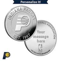 1 oz Engravable NBA Indiana Pacers Silver Round (New w/ Gift Box)