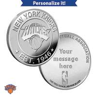 1 oz Engravable NBA New York Knicks Silver Round (New w/ Gift Box)