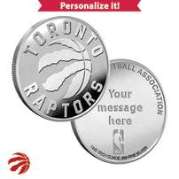 1 oz Engravable NBA Toronto Raptors Silver Round (New w/ Gift Box)