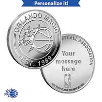 1 oz Engravable NBA Orlando Magic Silver Round (New w/ Gift Box)